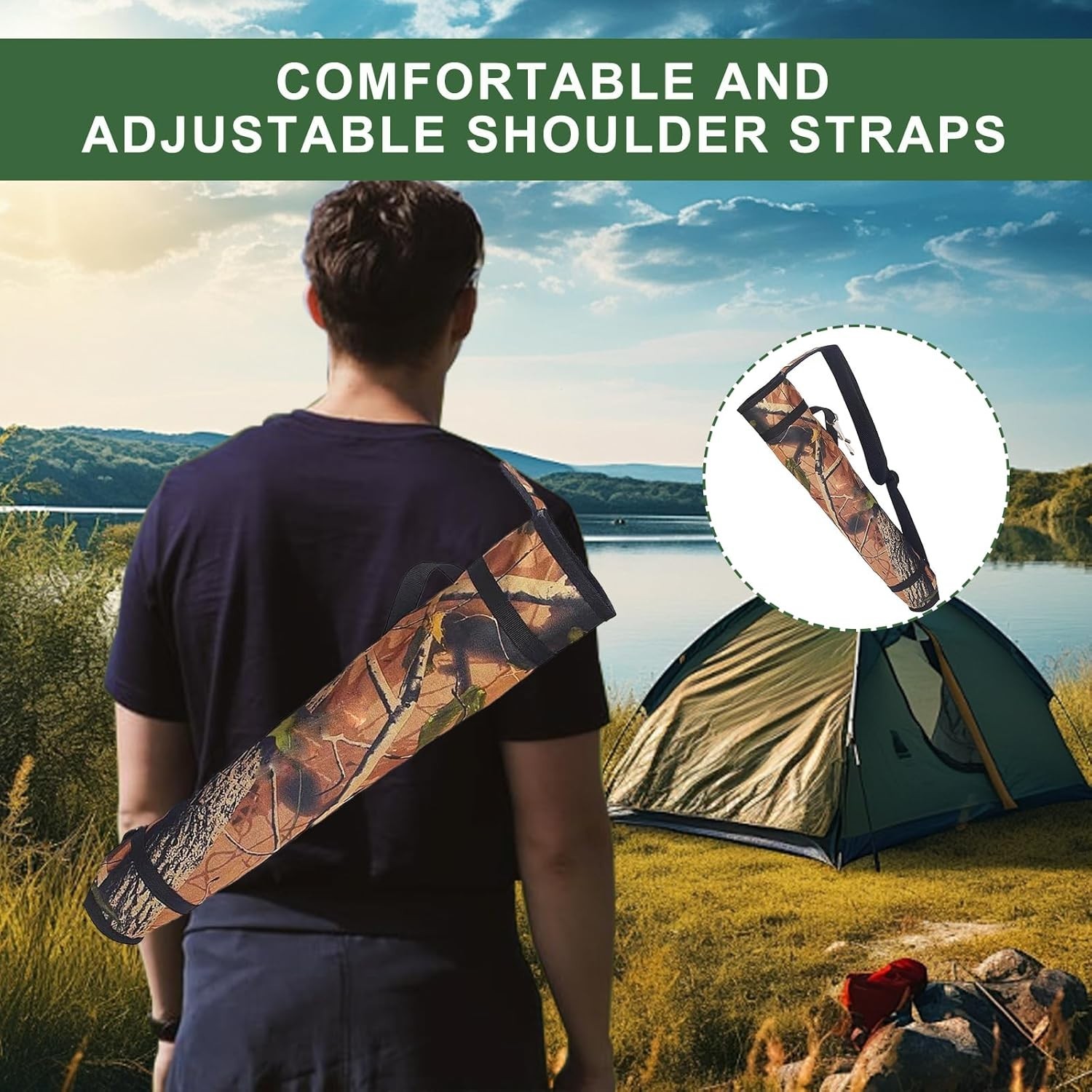 Archery Quiver Back and Hip Quivers Adjustable Arrow Backpack Bag Holder Side...