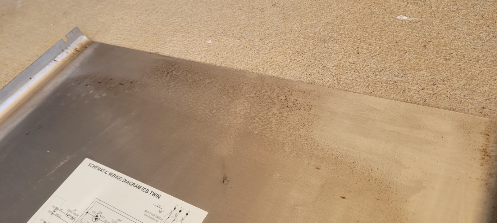 Bunn ICB Twin stainless front panel - part