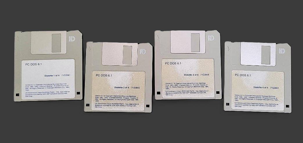 IBM PC DOS Version 6.1 w. 3.5" Diskettes UPGRADE Edition 1993