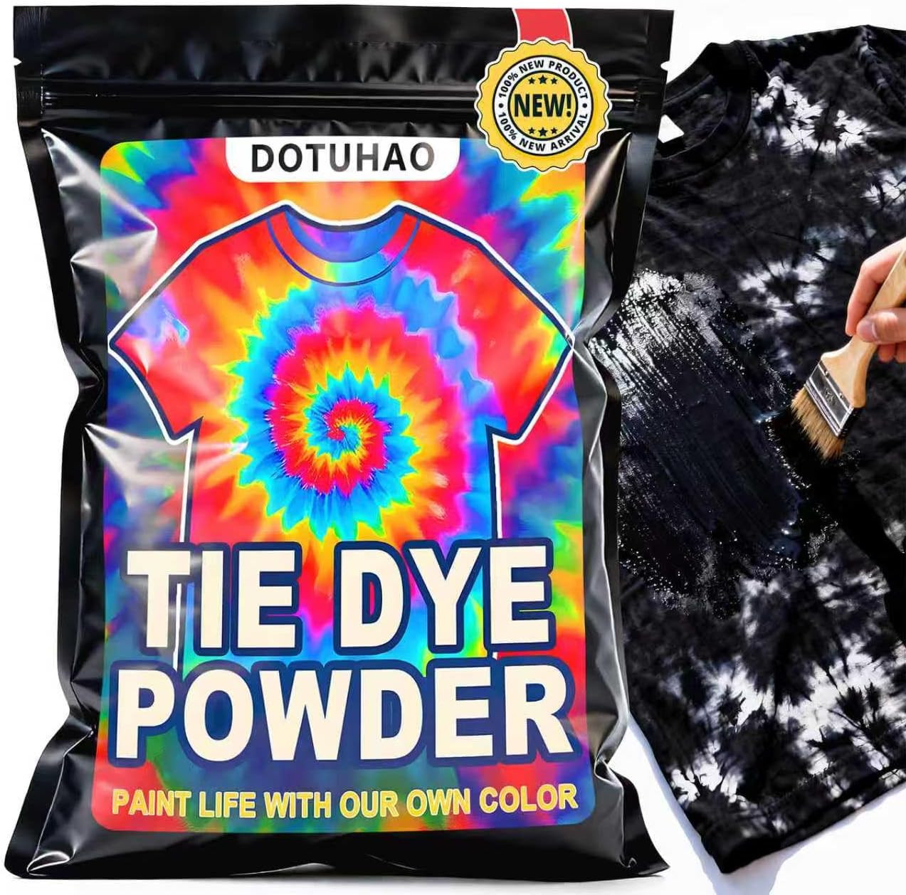 Tie Dye Powder, Black Fabric Dye, Tie Dyes for Clothes, Creative Dyes for Clothe