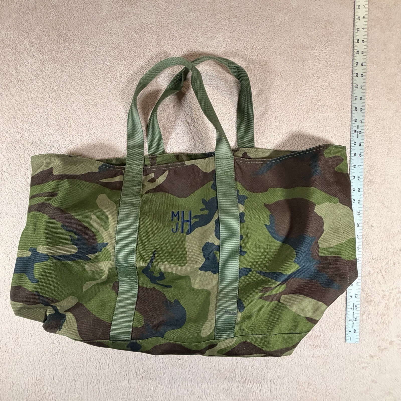 LL Bean Mossy Oak Duck Camo Blind Bag Large Hunting Camo Tote Gear Outdoor