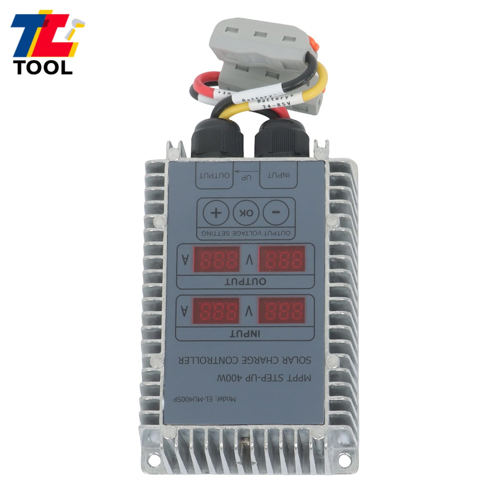 400W MPPT Solar Charge Controller 24-85V Boost Waterproof LED Adjustable