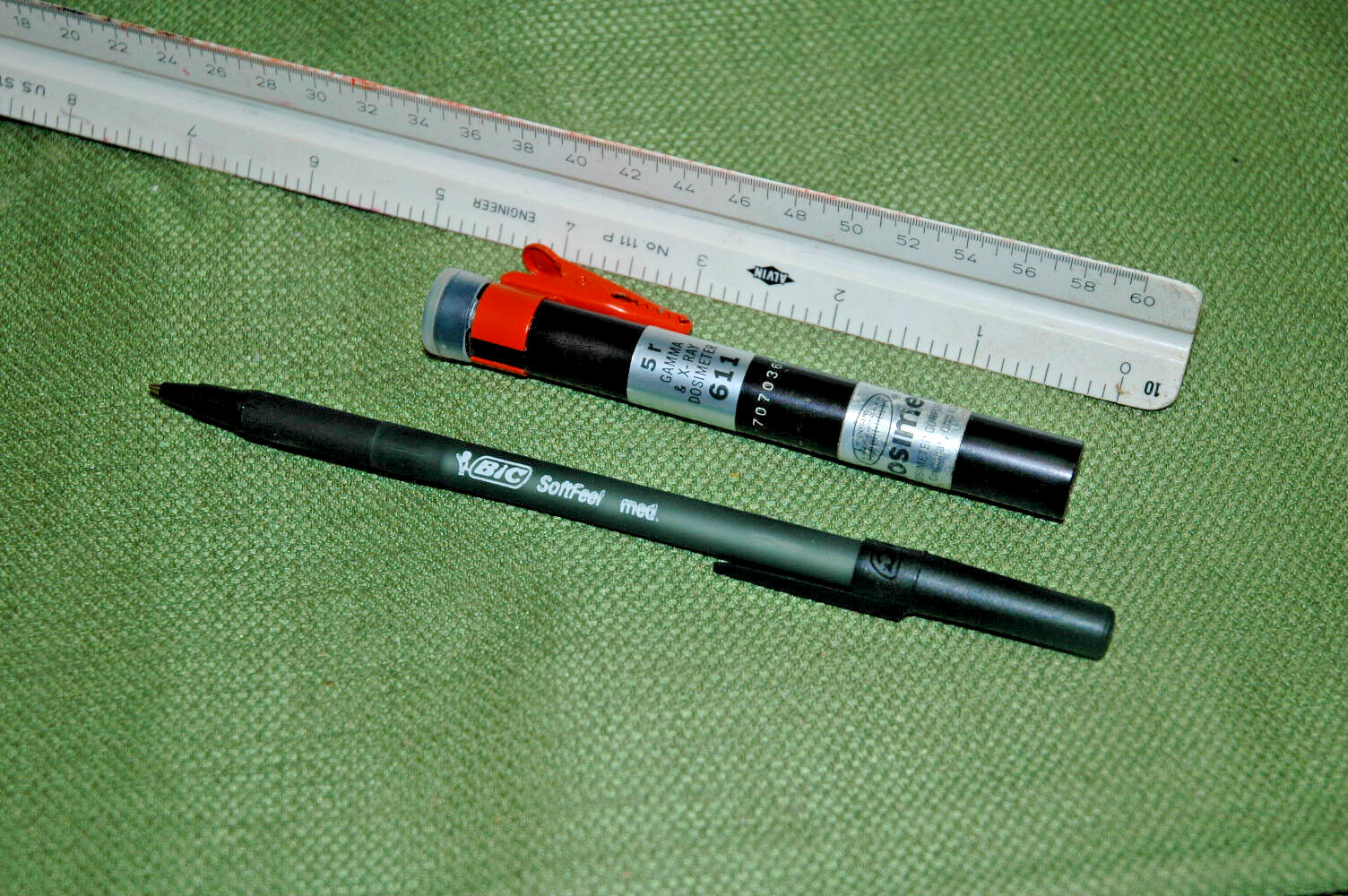 (Lot of 5) 0-5 R Gamma x-ray pocket dosimeter, Dosimeter Corp Model 611