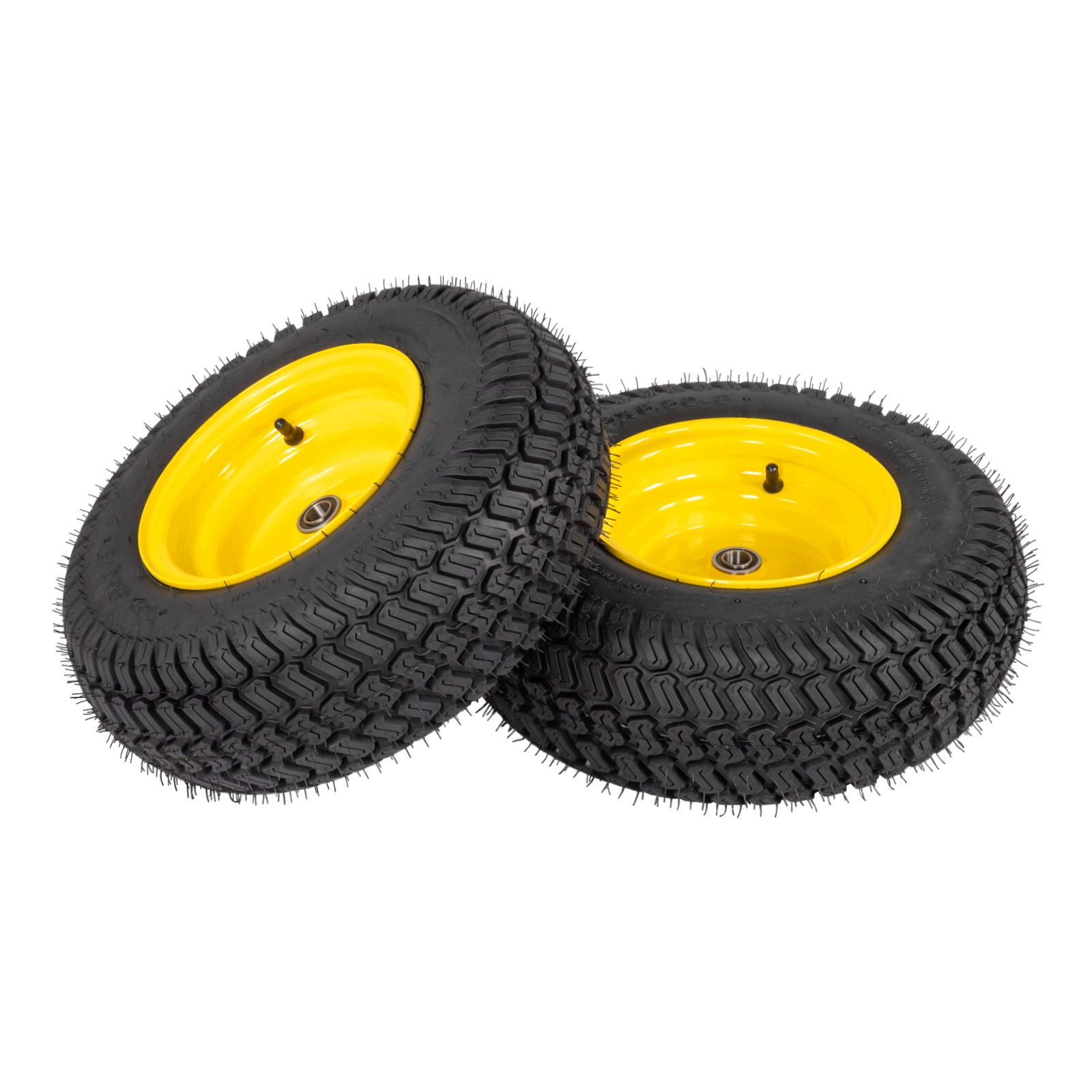 Set of 2 16x6.50-8 Lawn Mower Tractor Tires & Wheels 4 Ply 16x6.5-8 Tubeless