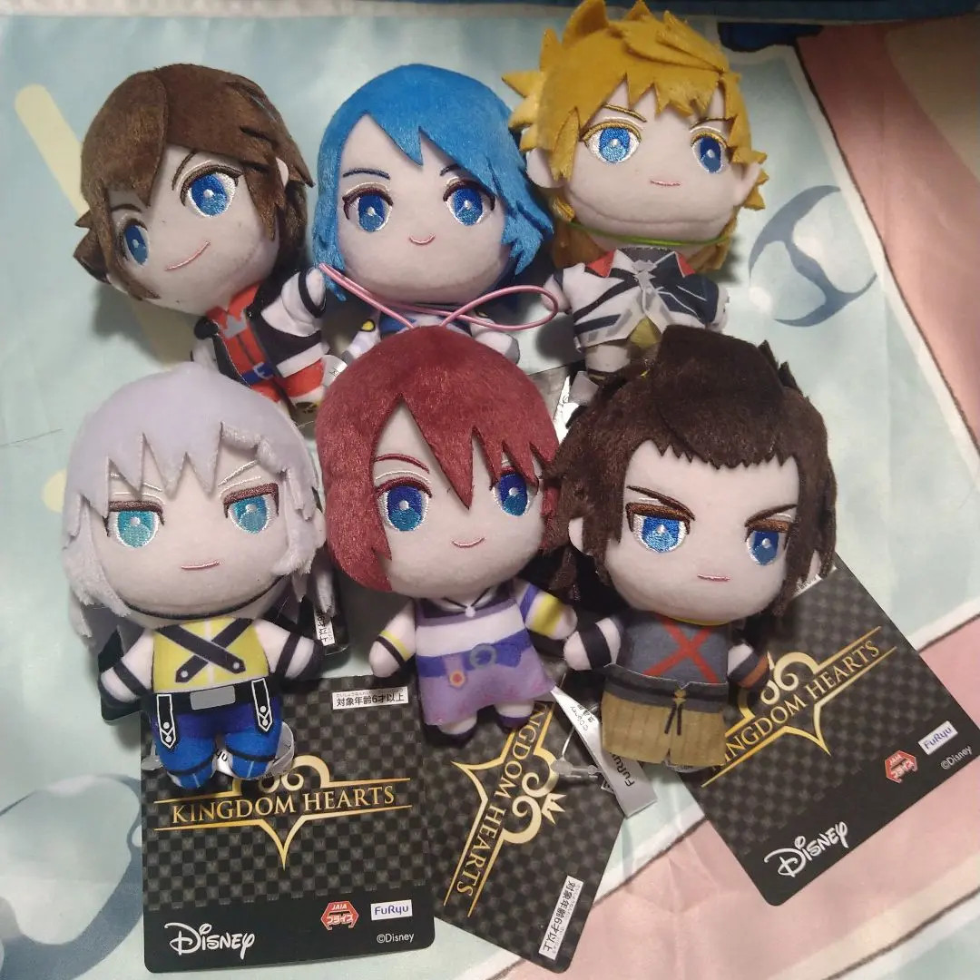 NEW Kingdom Hearts Mascot Plush Toy Doll 14cm Set of 6 FuRyu 2025 New Japan