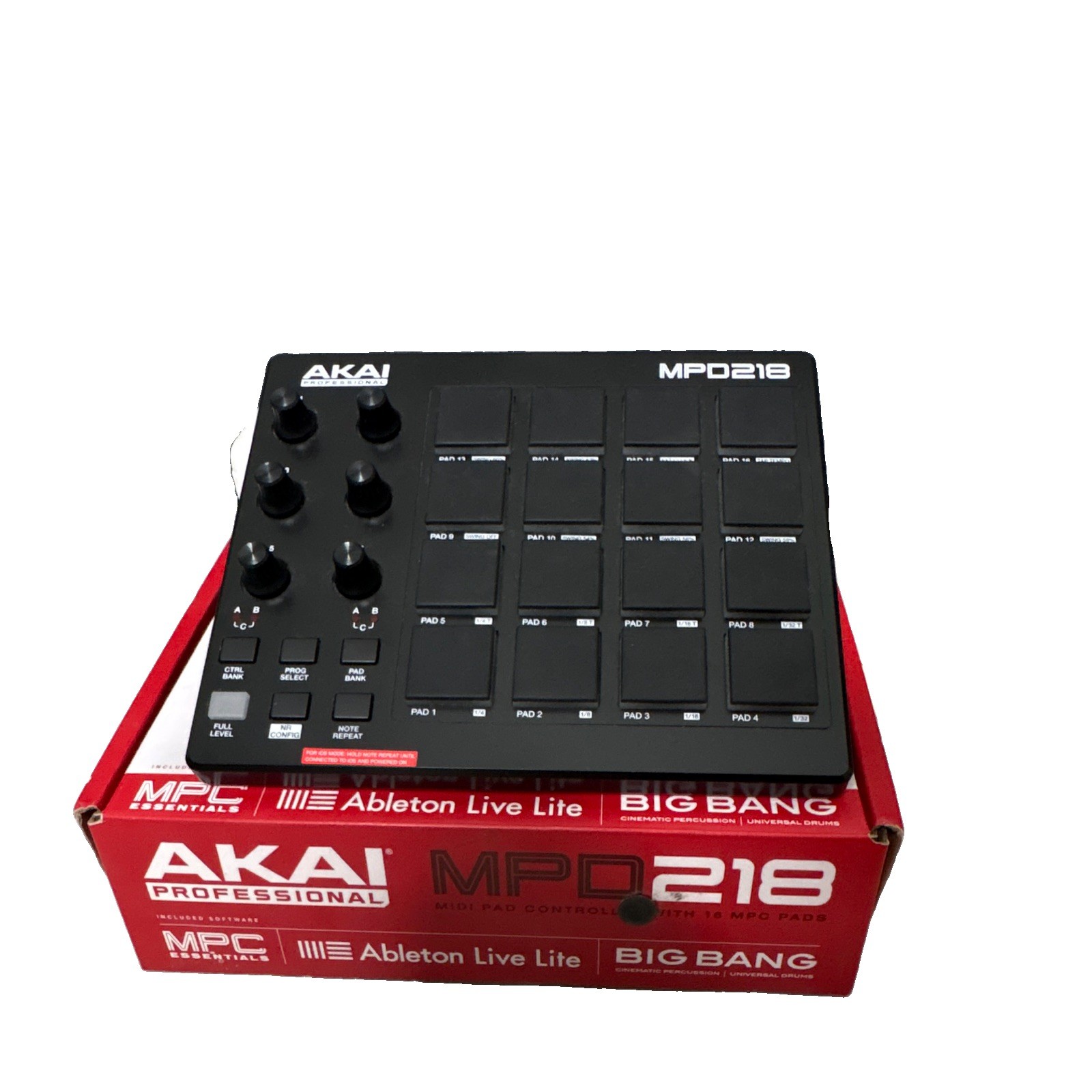 Akai Professional MPD218 MIDI Pad Controller 16 Velocity Pads Aftertouch USB