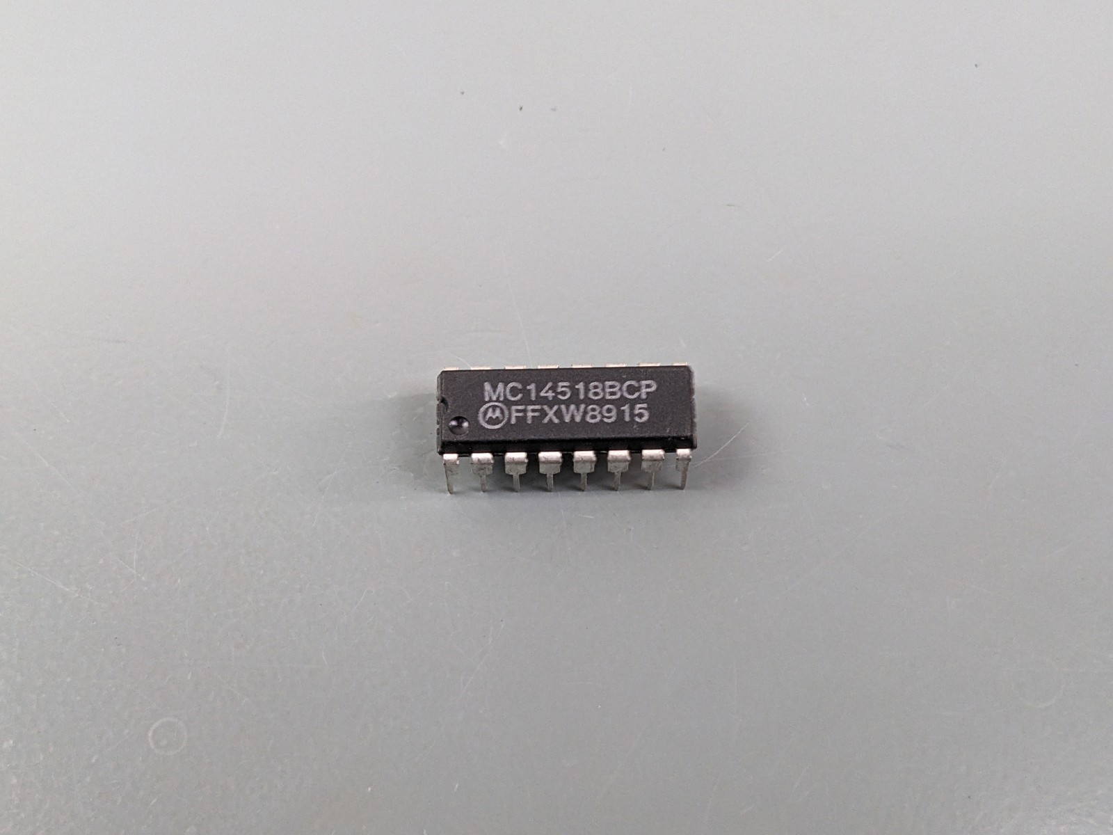 (2) MC14518 ICs, Dual BCD Up Counter, 4-Bit, Motorola, NOS