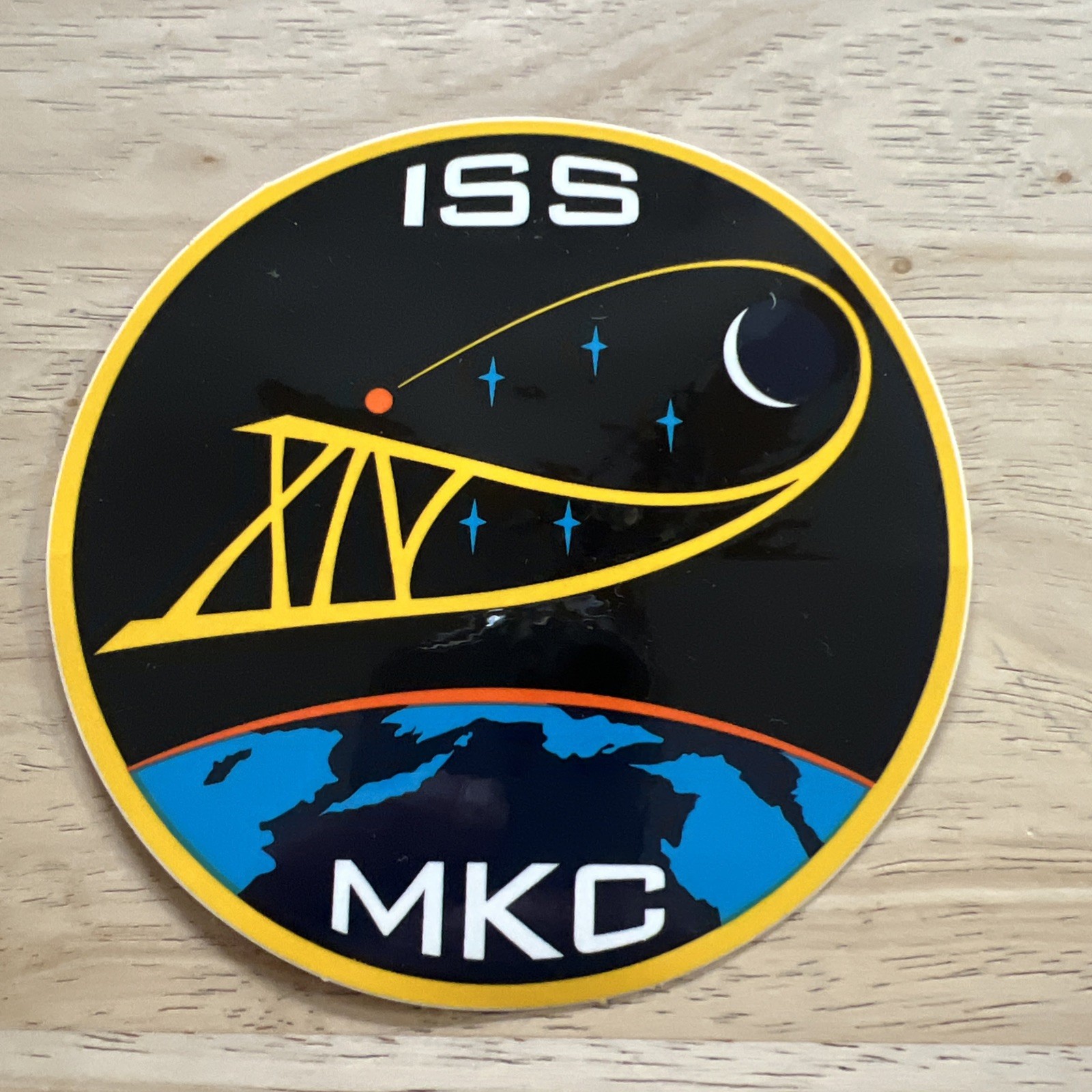 NASA  EXPEDITION 14  ISS MKC XIV STICKER EMBLEM 4" NEW Authentic