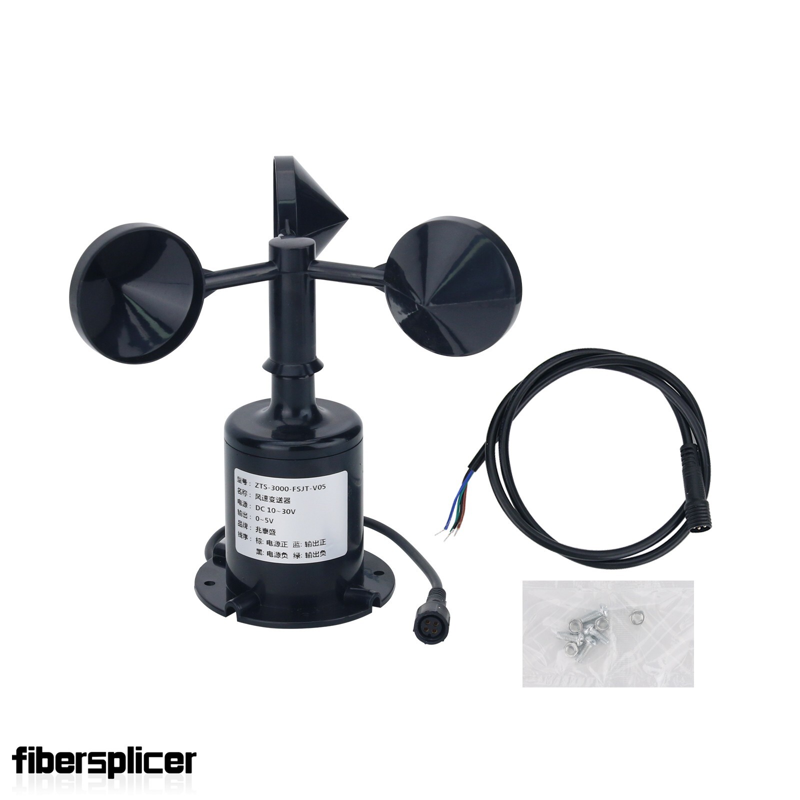 Wind Speed Sensor Anemometer with 0-5V Output Applied to Tower Cranes