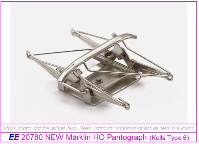 NEW 20780 (207800) Märklin Pantograph for 3015 Crocodile w 756000 chrome Screw