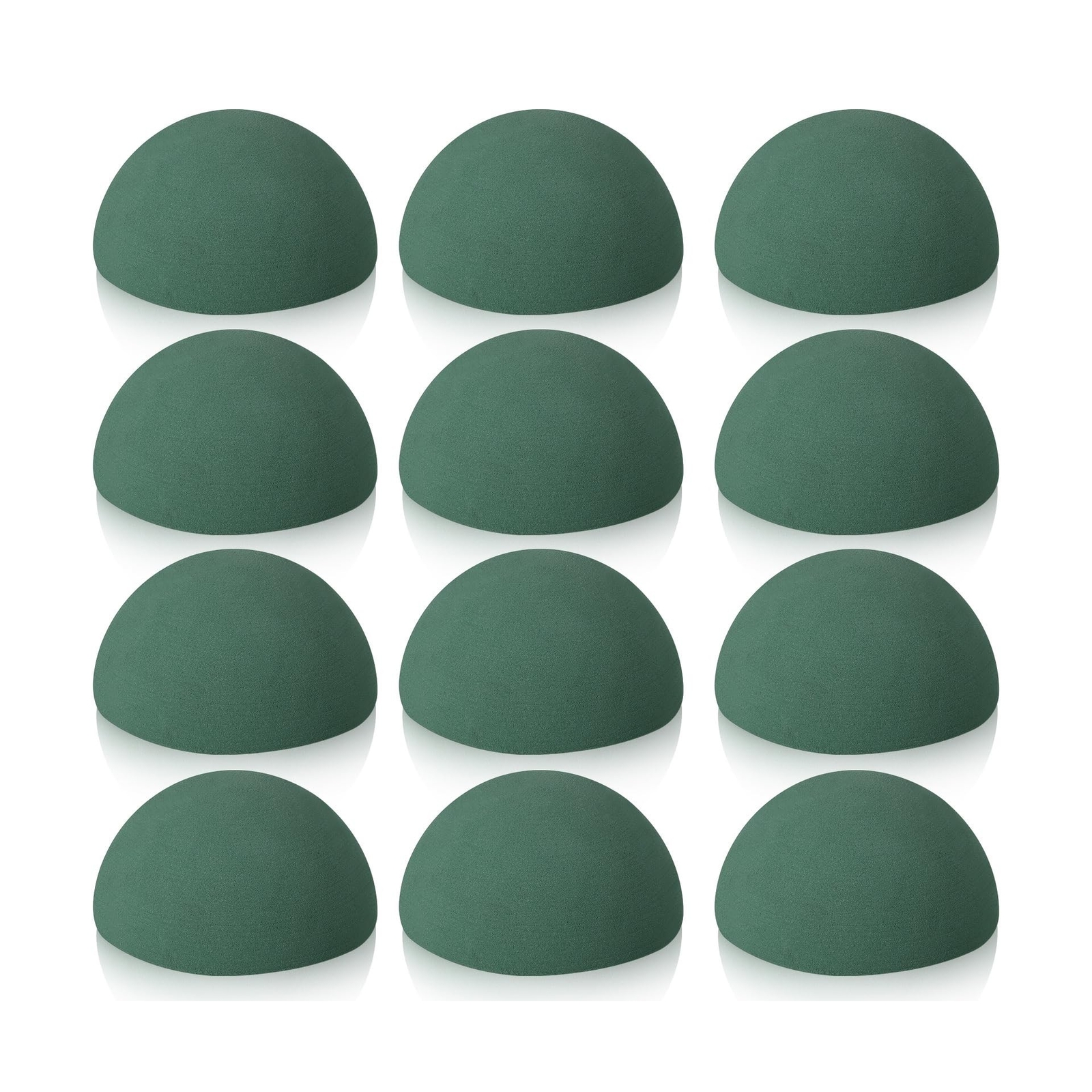 Shihanee 12 Pcs Half Ball Floral Foam Dry Floral Foam Round Foam Block Green ...