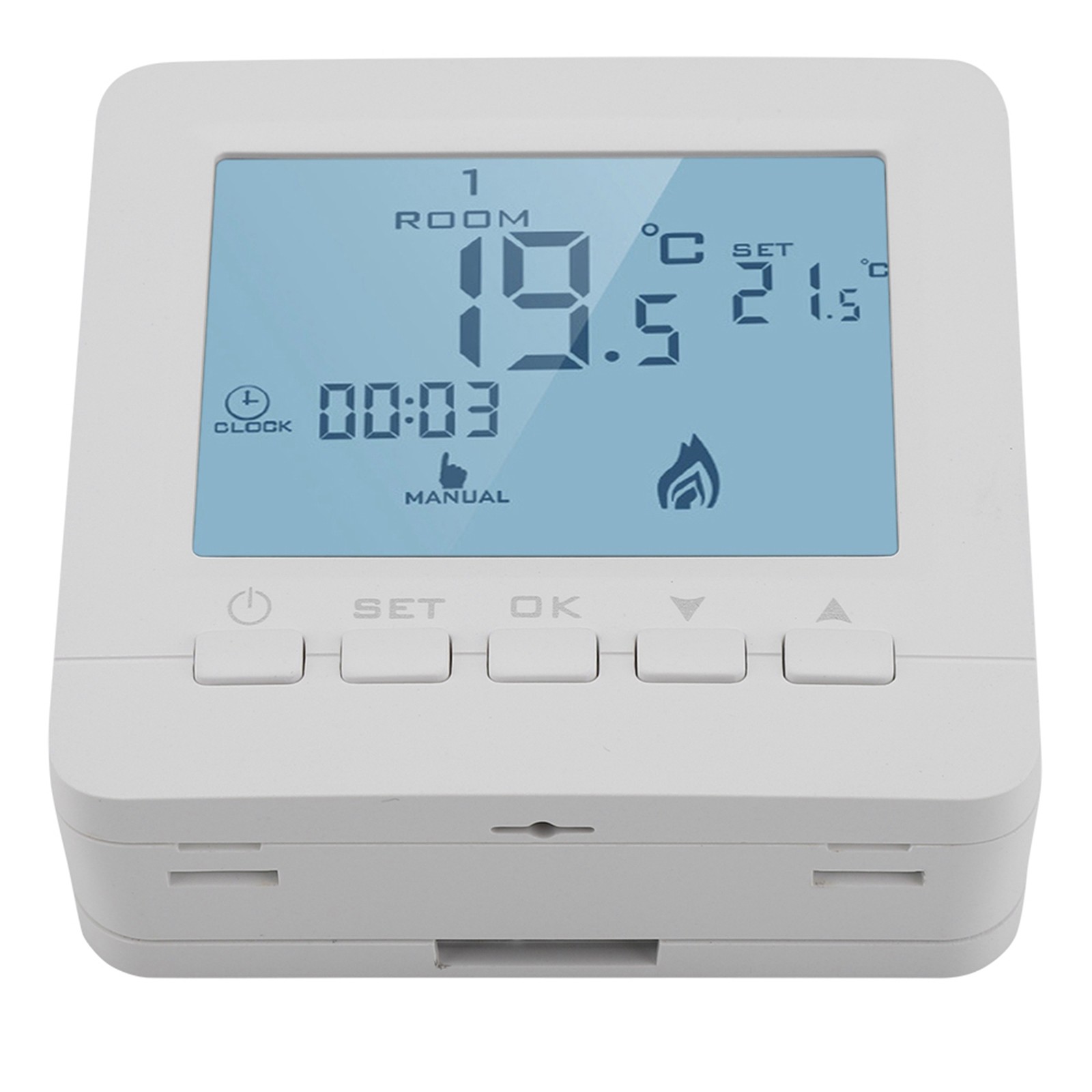 LCD Digital Thermostat With Data Memory Function For Office Spaces