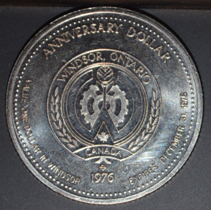 Canada 1876 Centennial 1976 Windsor Anniversary Dollar Coin