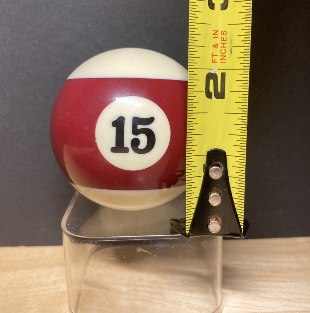 Billiard Pool #15 Ball Replacement Regulation Size 2-1/4 6oz