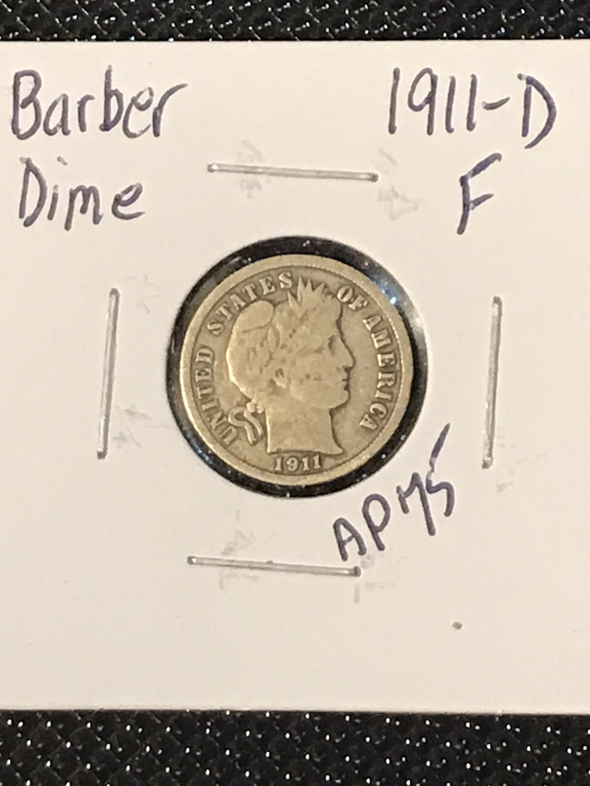 1911-D Barber Dime Nice Grade Item AP75