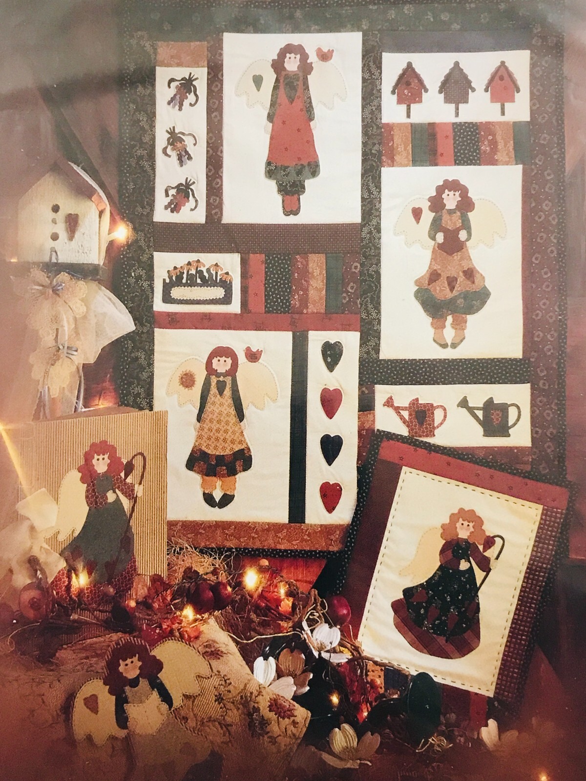 Fiber Mosaics ANGEL SEASON Quilt Sewing Pattern & Instructions #89001 VINTAGE