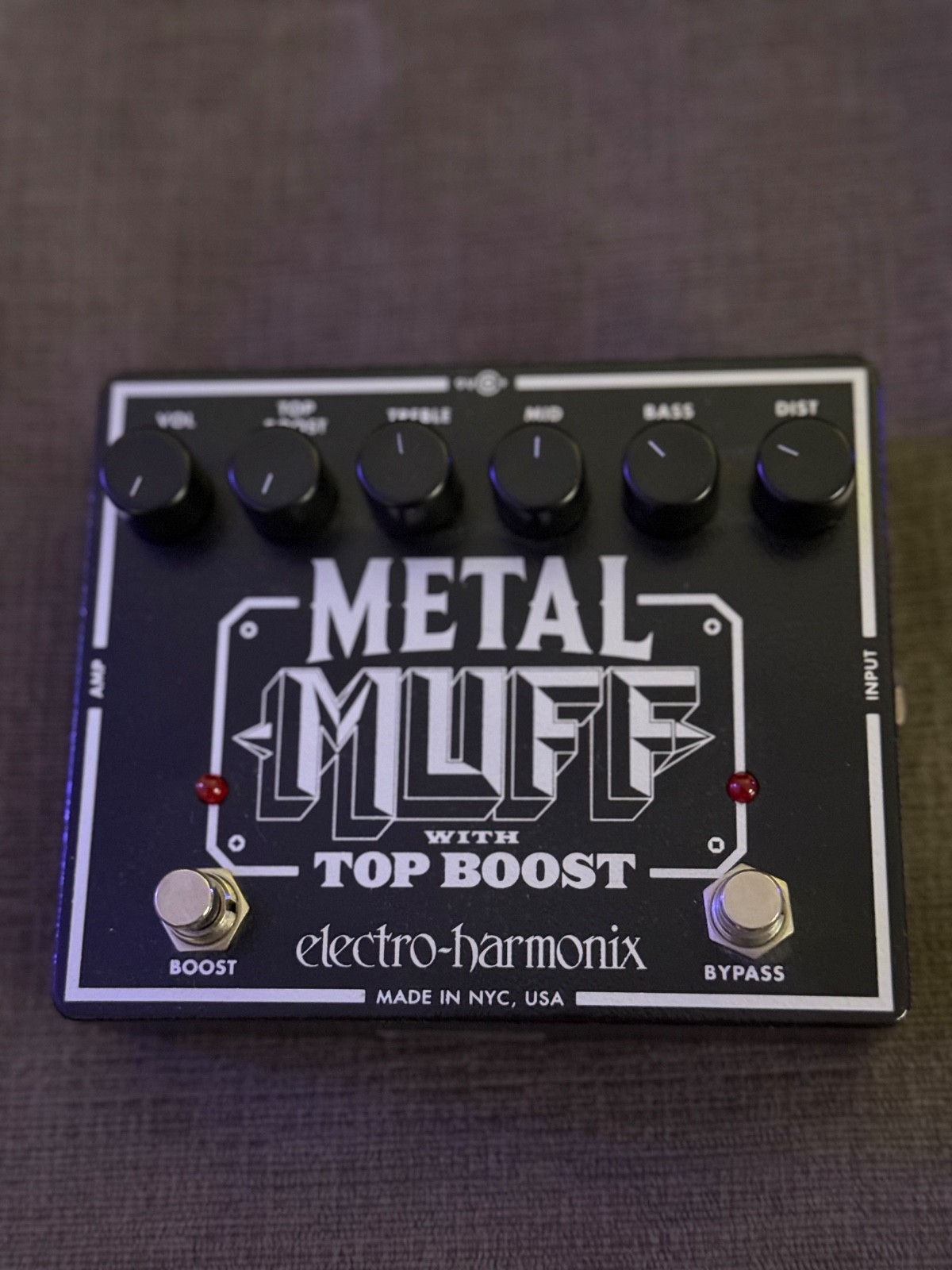 Electro-Harmonix Metal Muff with Top Boost Distortion Pedal