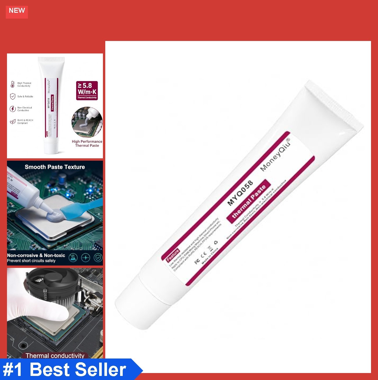 Thermal Paste Grease 5.8 W/mK 100g CPU GPU Heat Sink Compound High Performance