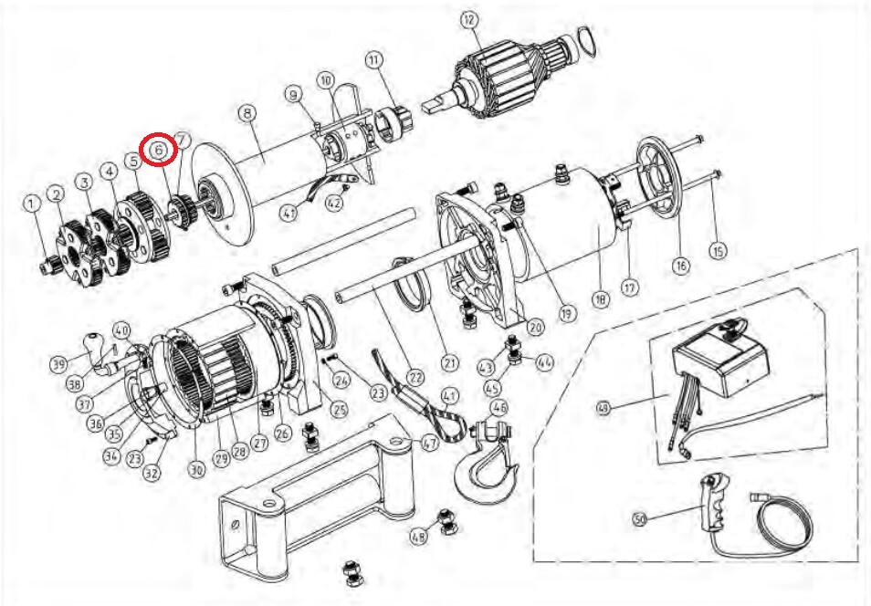 Smittybilt 97281-06 Outer Spline for XRC8 Winch