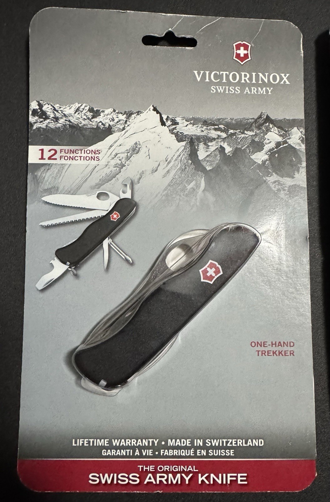 Victorinox Swiss Army One-Hand Trekker Black Knife EDC Saw