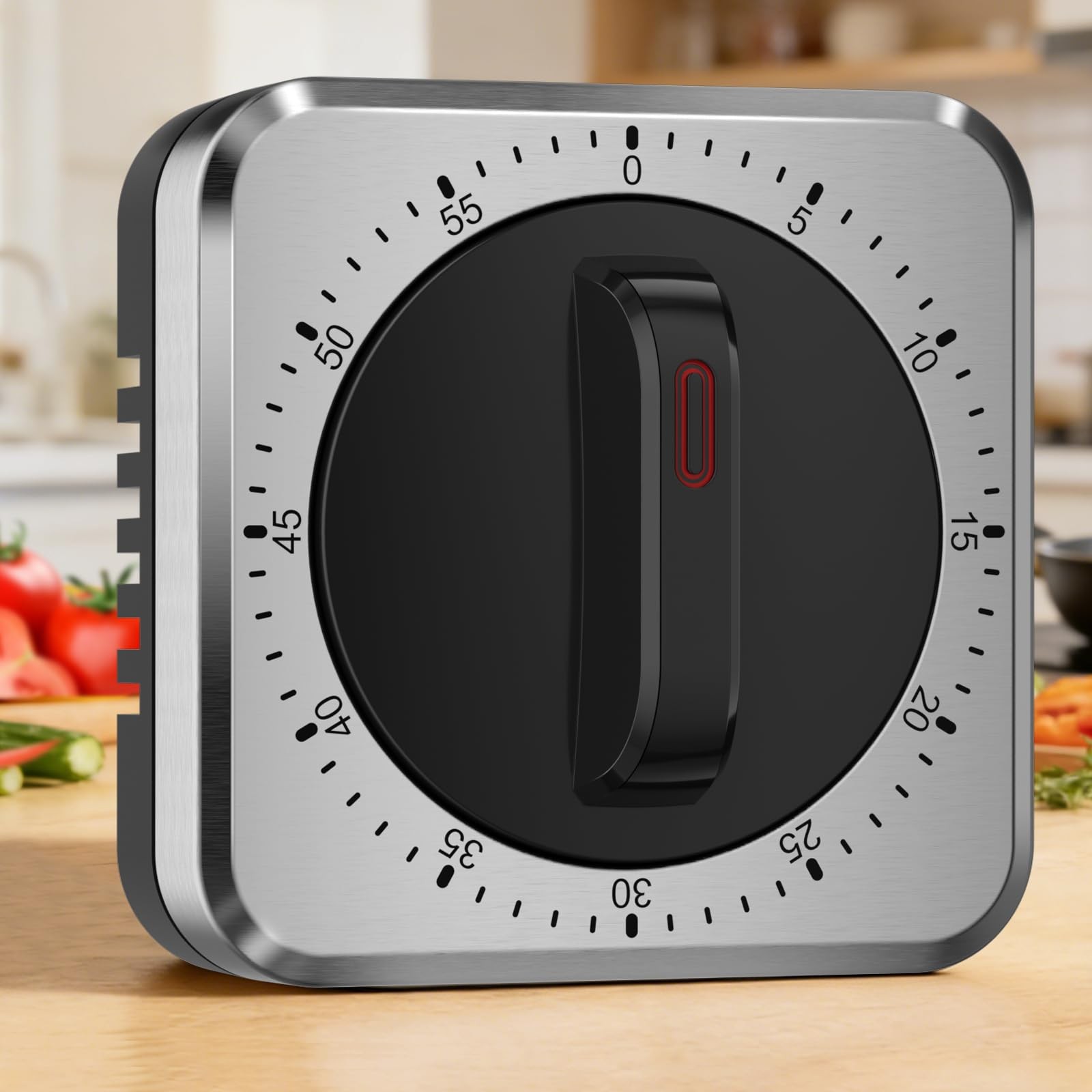 Mechanical Kitchen Timer with Magnet Wind Up Cooking Timer Clock with Loud Alarm