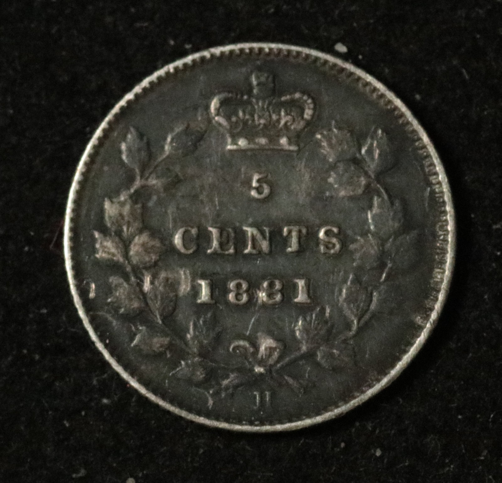 Canada 1881-H 5 Cents - Silver - Victoria - Nice Condition