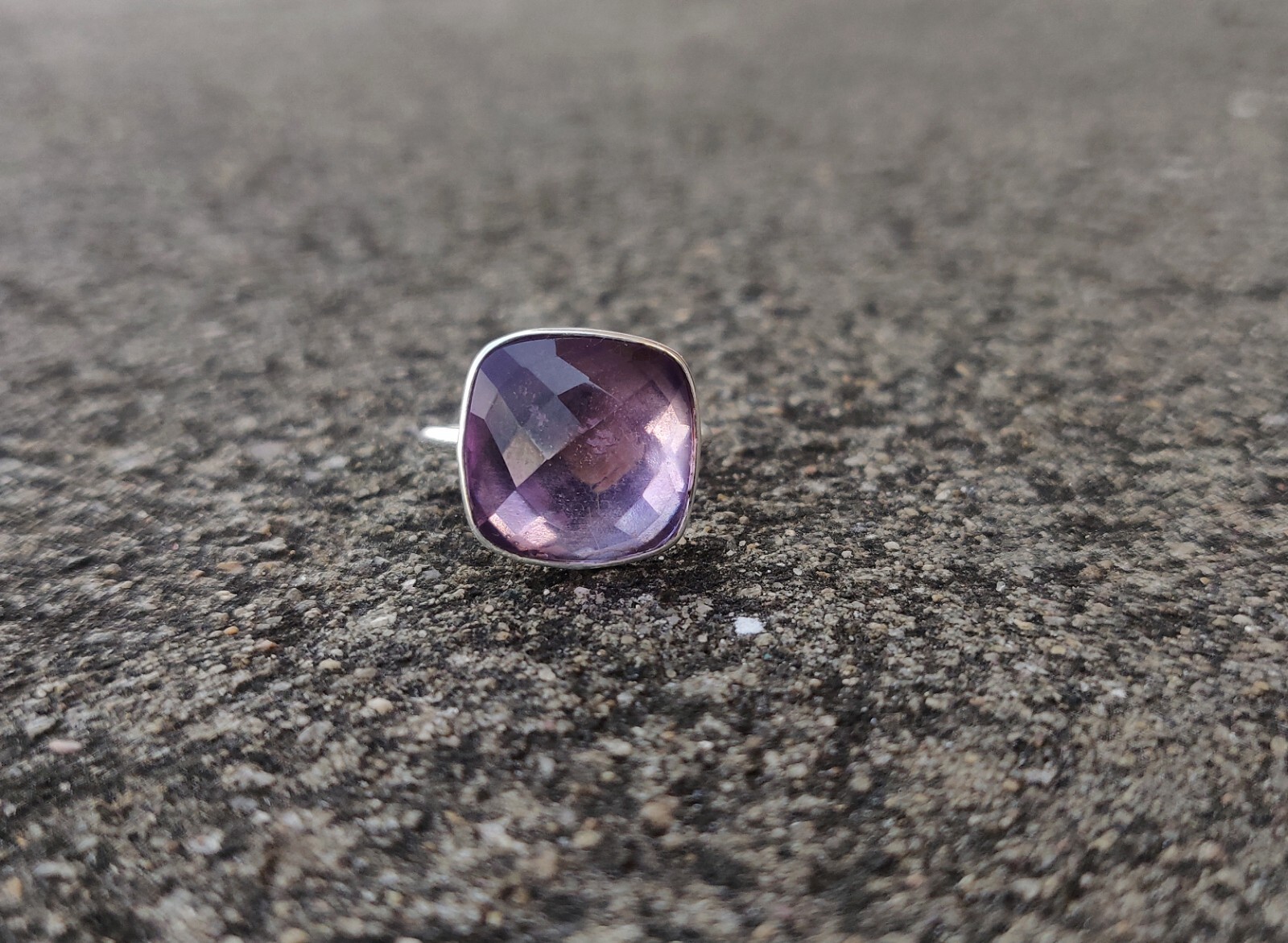 925 Sterling Silver Amethyst Gemstone Handmade Ring For Women All Ring Sizes