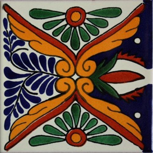 4.2x4.2 9 pcs Tonichi Talavera Mexican Tile