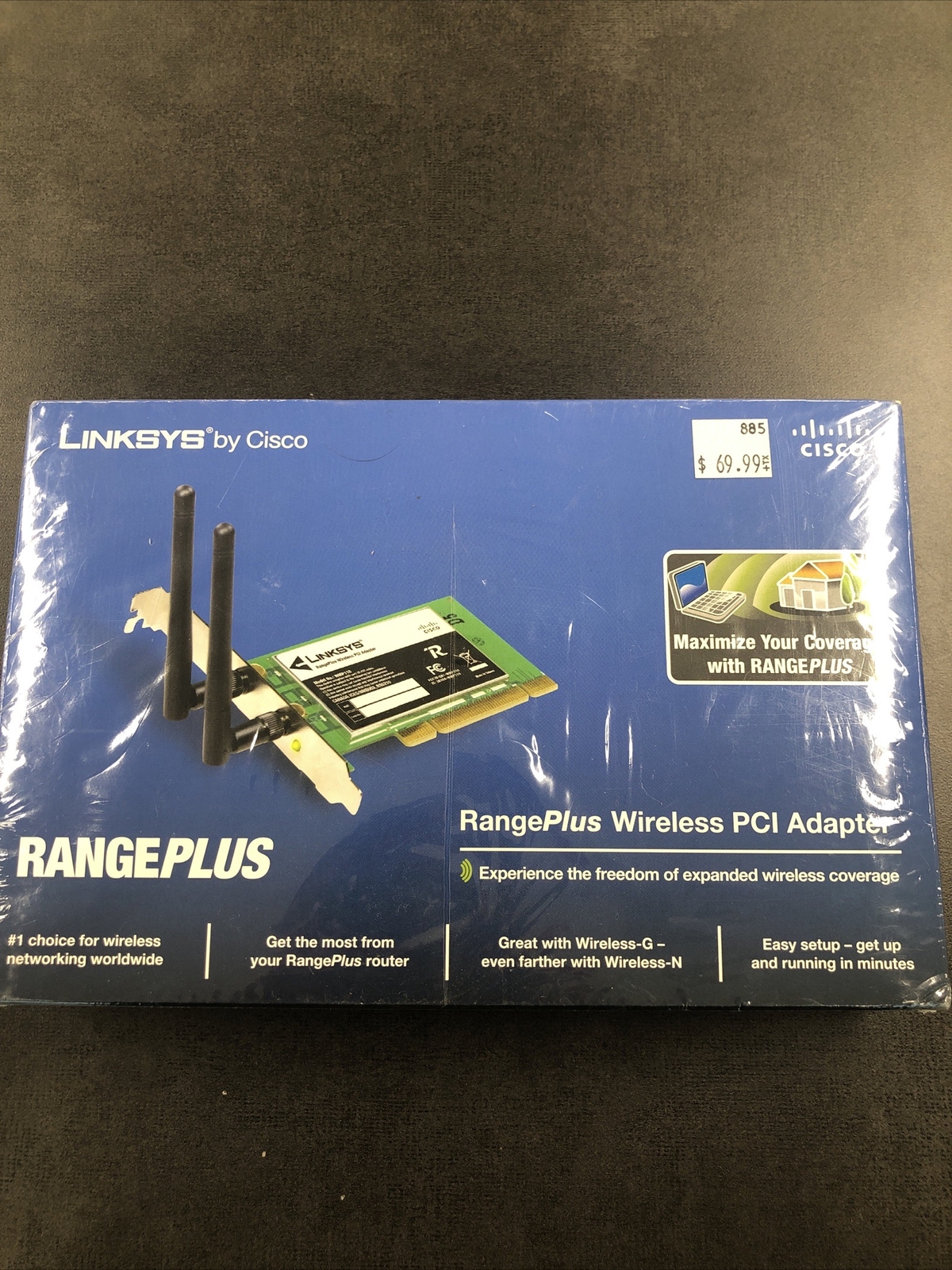Linksys WMP110 RangePlus Wireless PCI Adapter