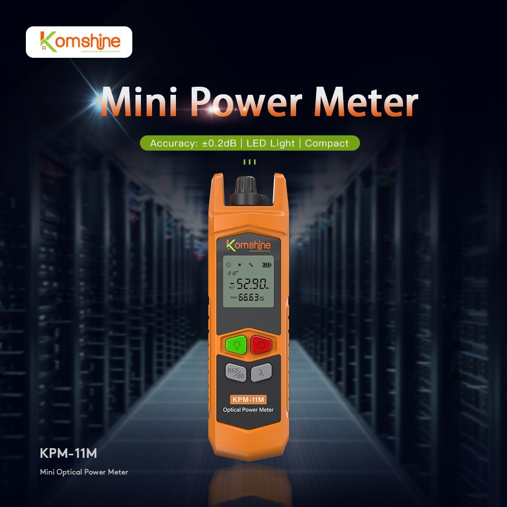 Optical Power Meter 11M Pocket Size 7 Wavelengths -70~+10dBM / -50~+26dBm