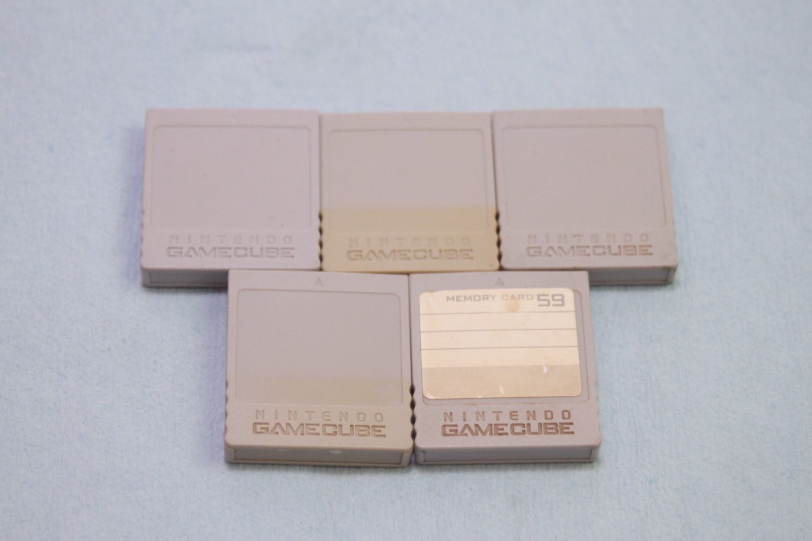 Lot of 5 Nintendo Memory Cards GameCube DOL-008 Tested