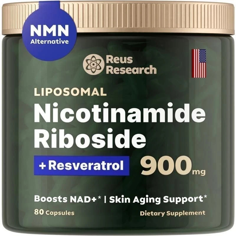 NEW Reus Research NAD+ Nicotinamide Riboside Resveratrol Anti-Aging Supplement