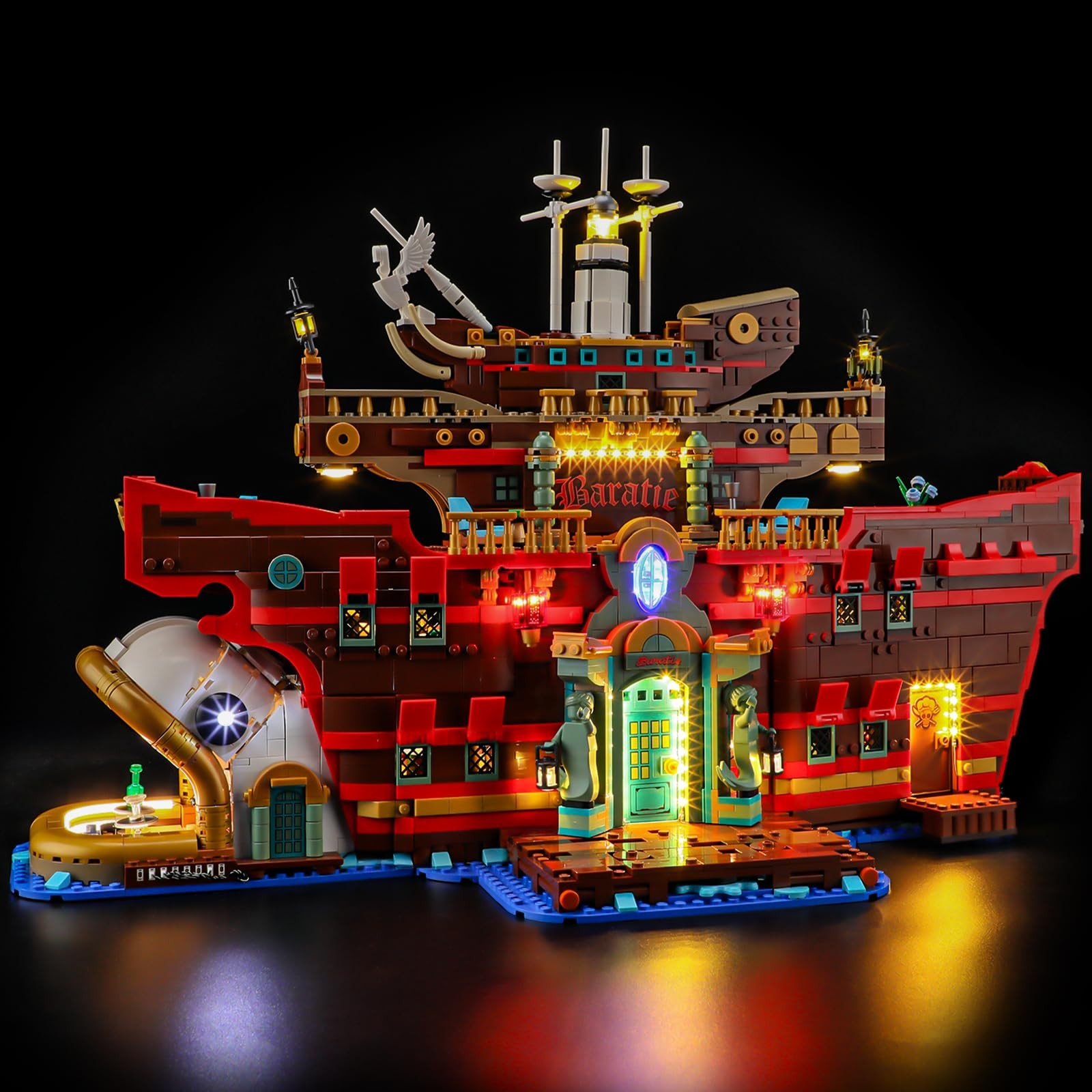 2.0 Light Kit with Lego Piece The Baratie Floating Restaurant 75640 Building ...