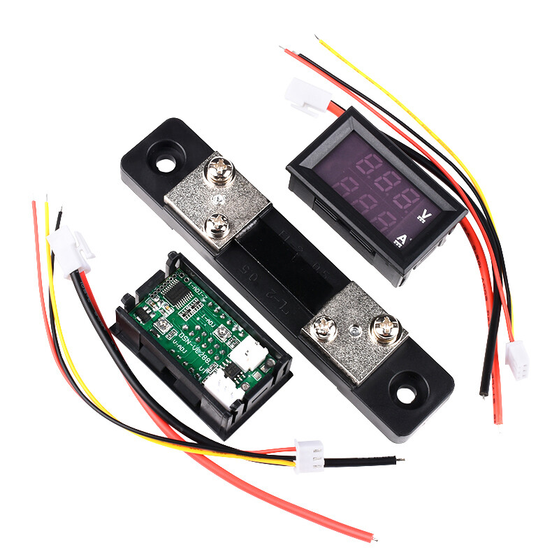 DC 0-100V 1A 10A 50A 100A Digital Voltmeter Ammeter LED Display Amp Volt Meter