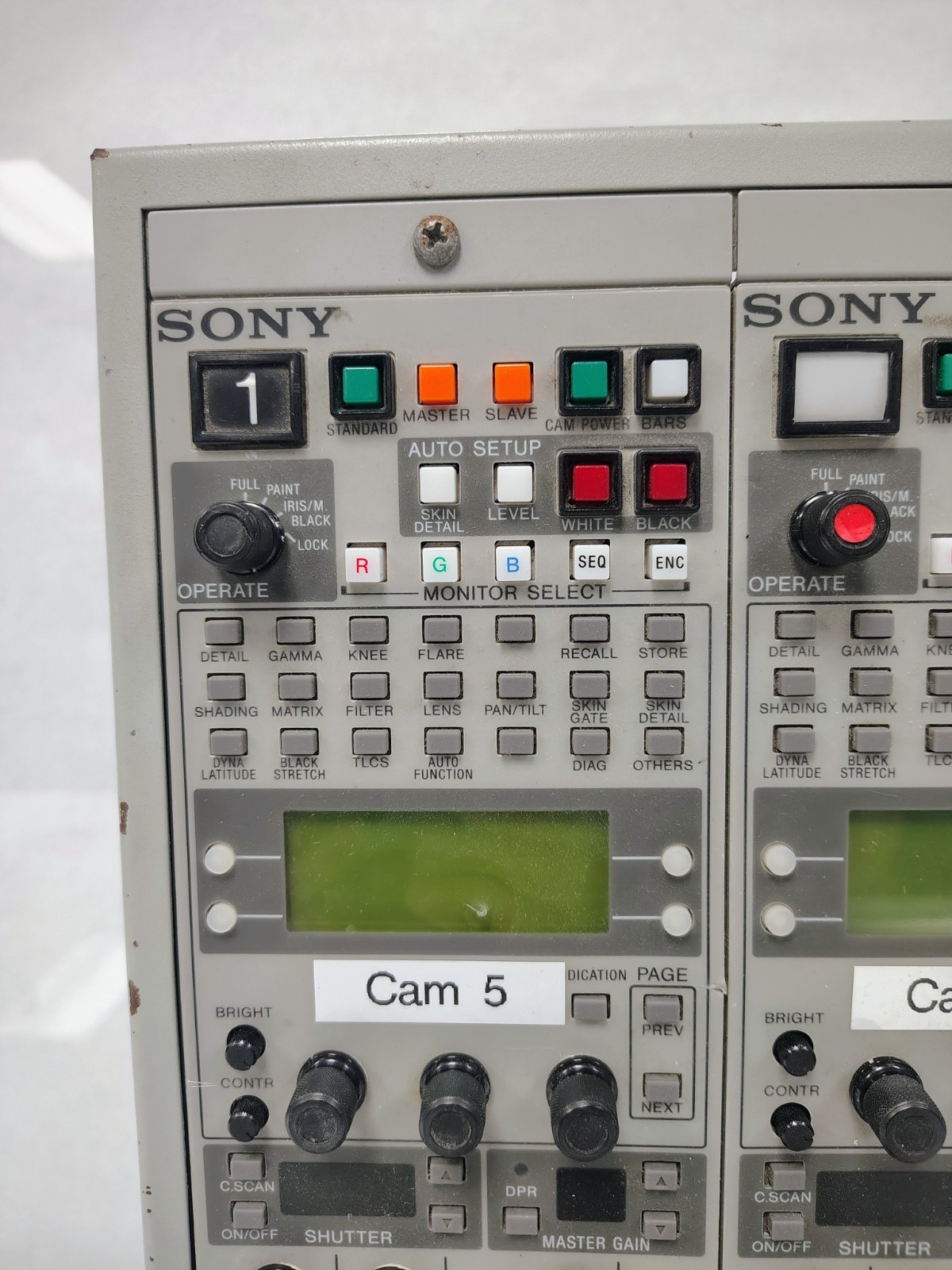 (4) SONY REMOTE CONTROL PANEL RCP-TX7 - NO CABLES - UNTESTED
