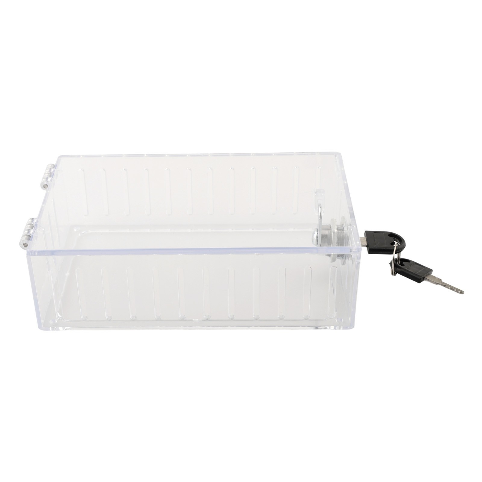 Transparent Lock Box for Thermostat with Key Clear PS Protective Cover