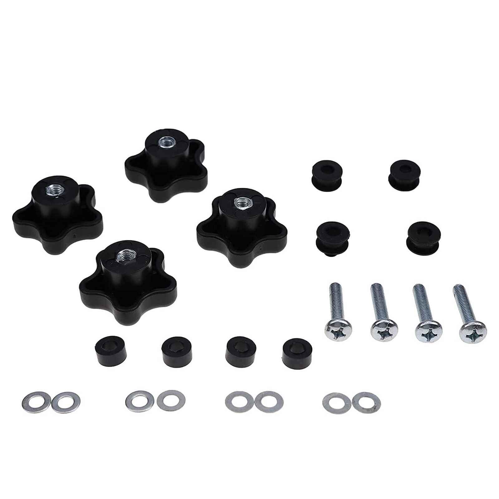 4X Top Window Knob Kit for Bobcat S100 S130 S150 S160 S175 S185 S205 S220 S250