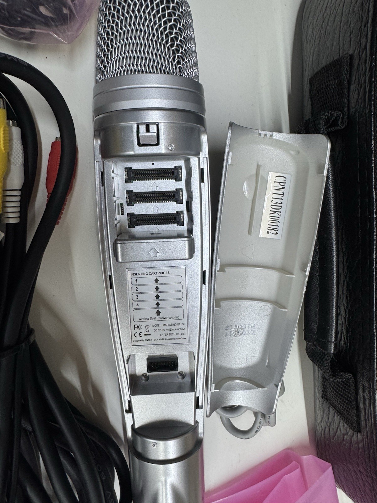 MAGIC SING Karaoke Microphone With Cables, Adapter, Bag & Book