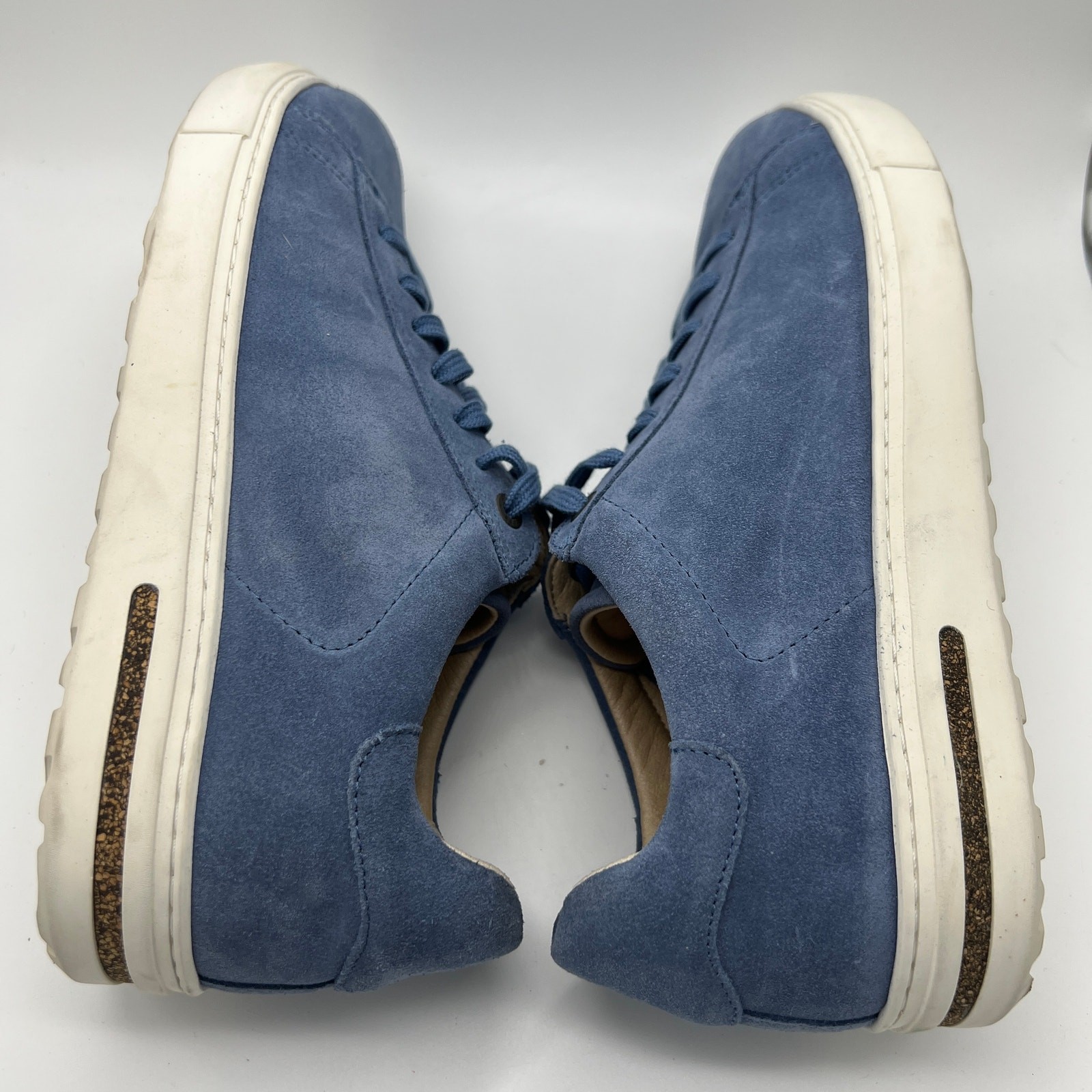 Birkenstock Women’s Size 39 8-8.5 Bend Low Suede Leather Shoes Elemental Blue