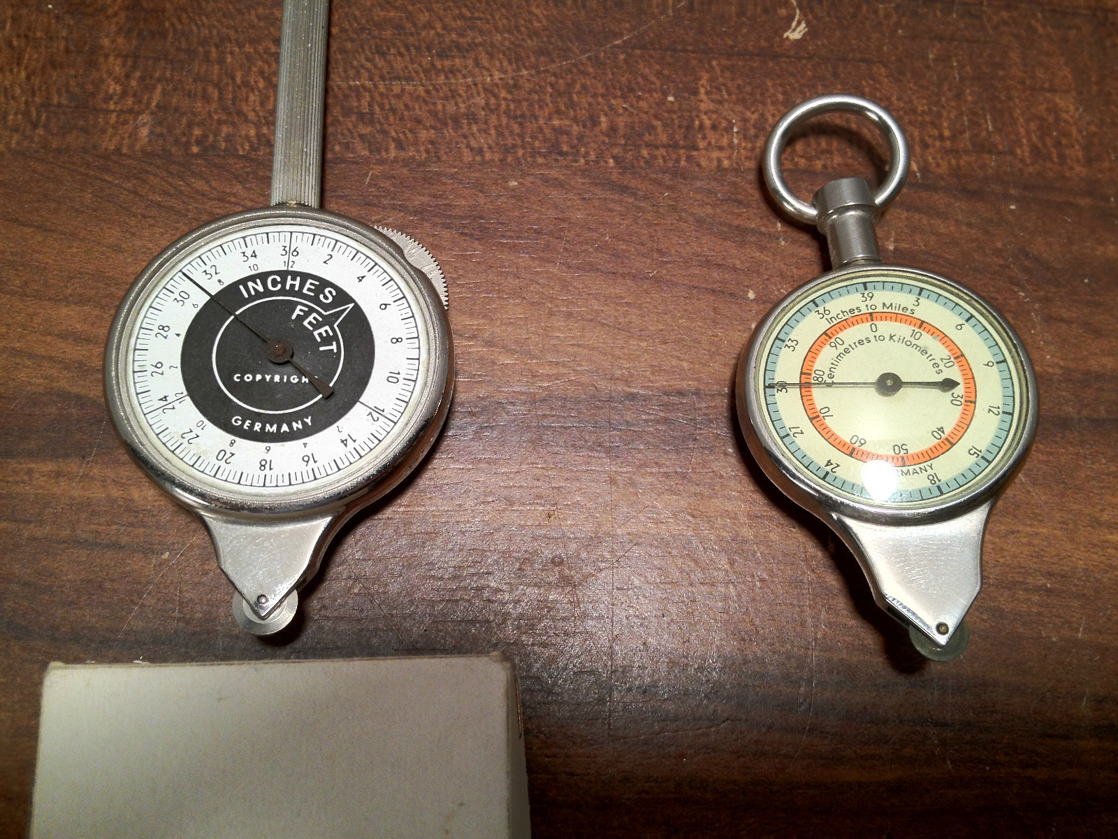2 Distance Map Meters, 1 with a Compass