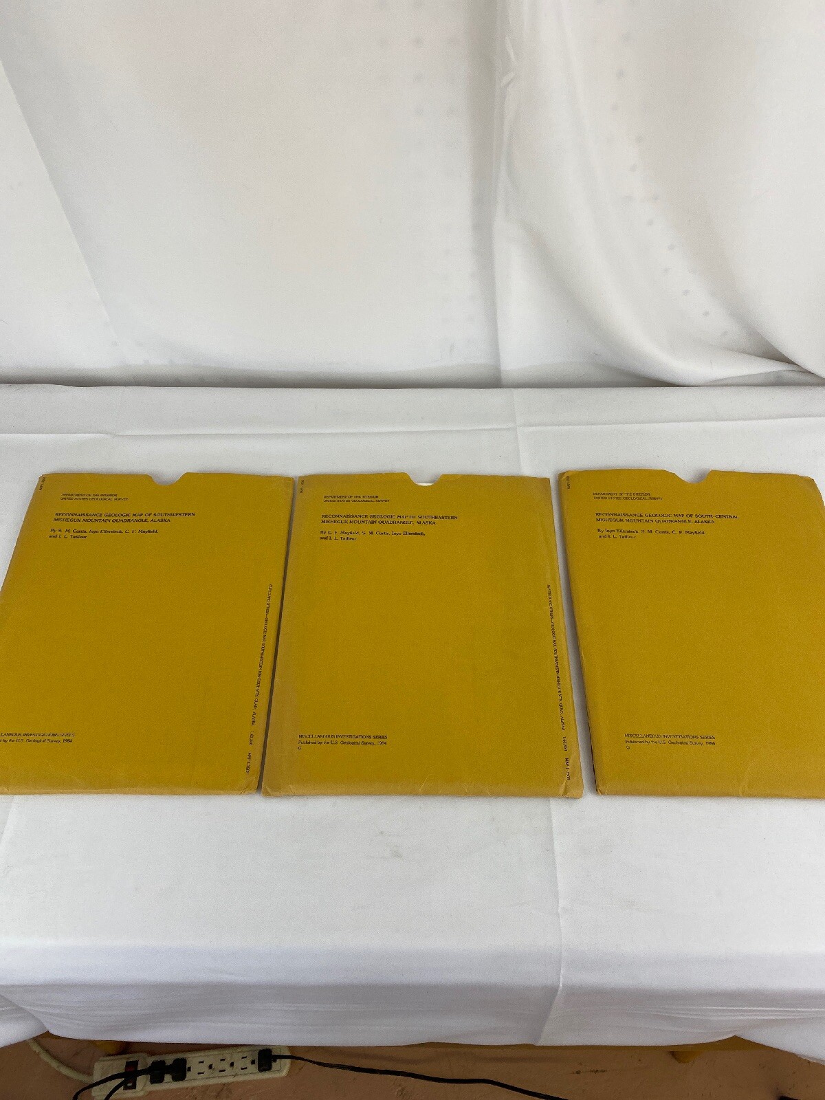 3 USGS Reconnaissance Geologic Quadrangle maps - Alaska I-1502 I-1503 I-1504