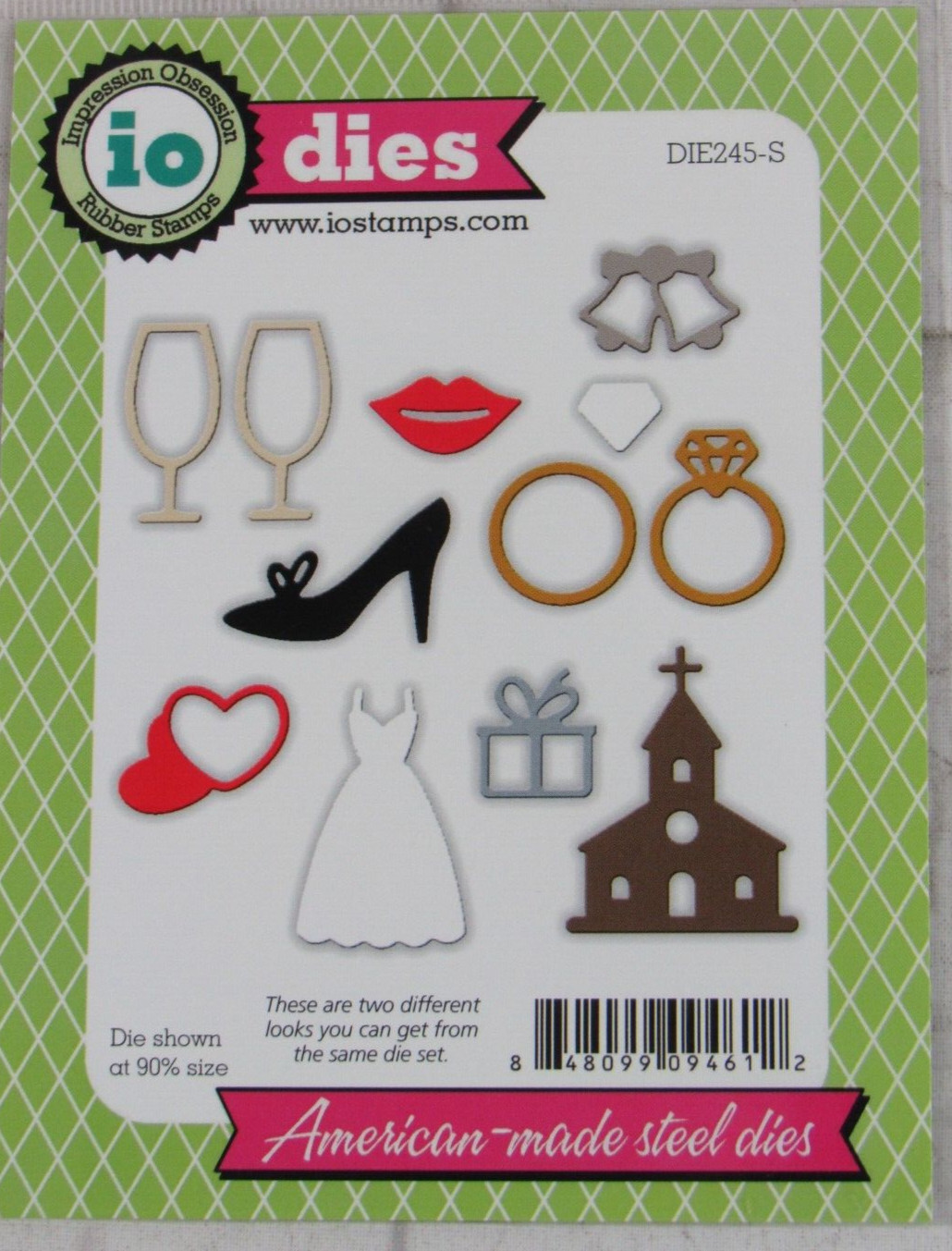Impression Obsession Wedding Icons Die Cut, DIE245-S