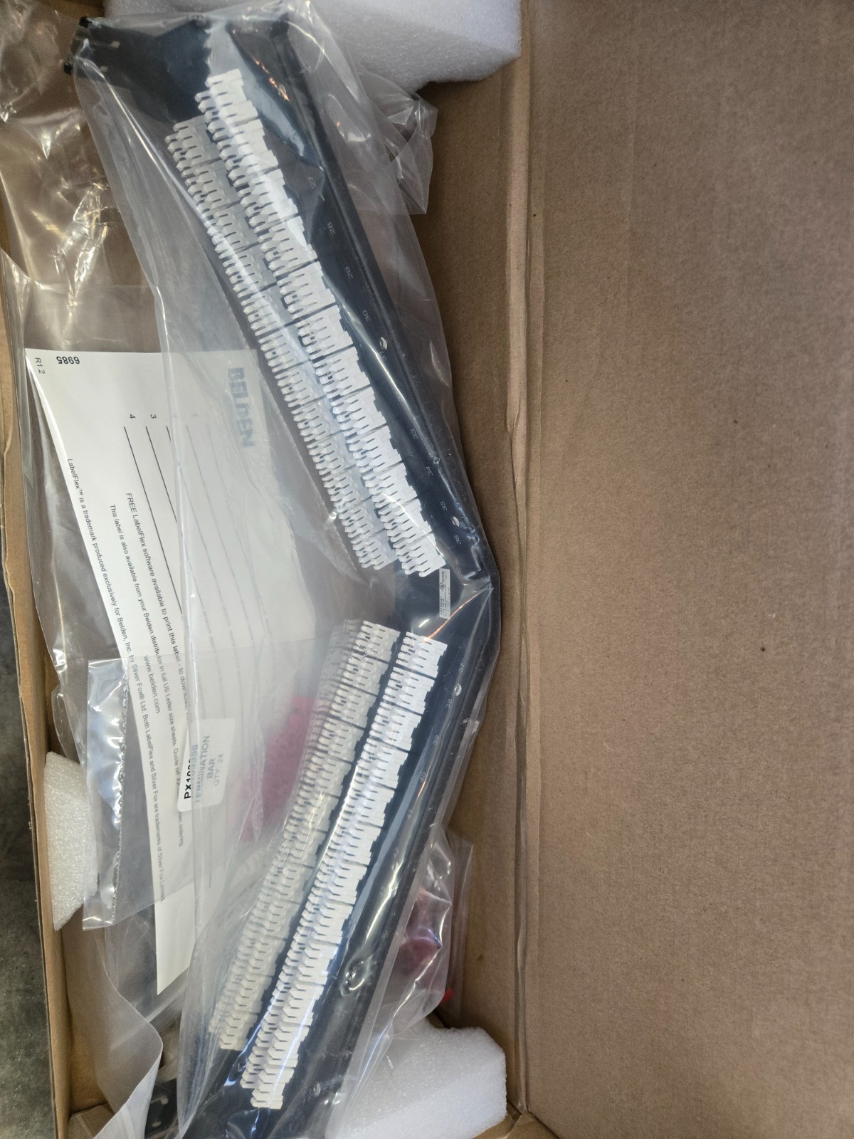 Belden KeyConnect Angled Patch Panel (model AX105361)