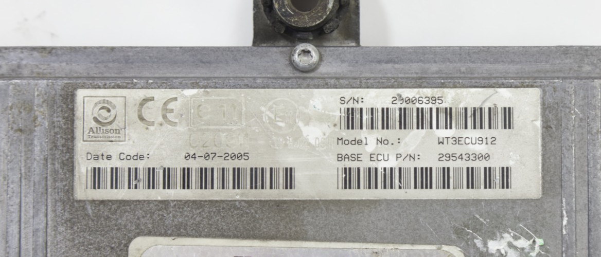 Allison Transmission Control Module (TCM) 3500RDS | WT3ECU912 | 20006395