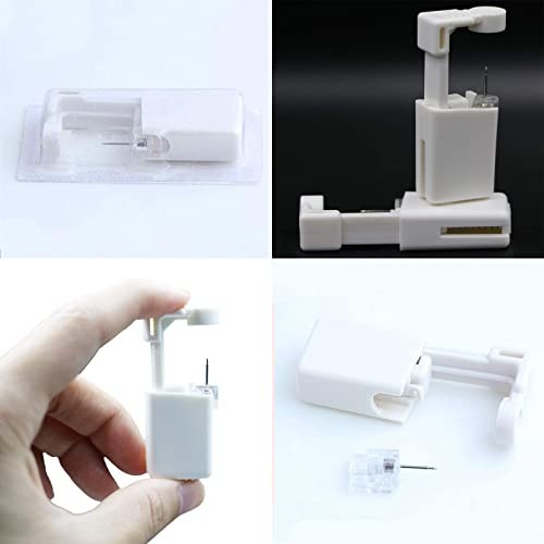 2 Pack Disposable Self Nose Piercing Tool With 10Pc Nose Rings Nose Piercing Kit