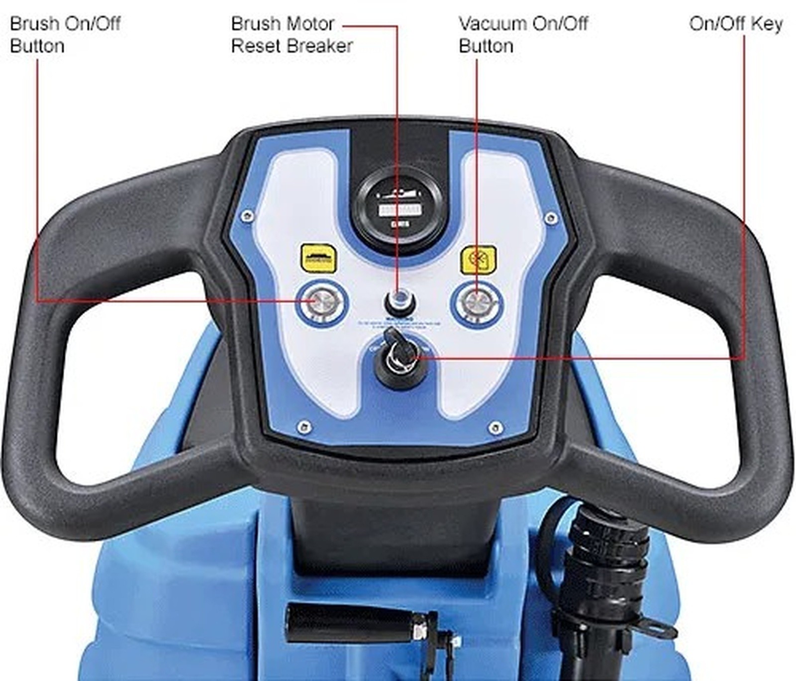 Auto Walk-Behind Floor Scrubber 17" Cleaning Path, Two 80 Amp Batteries