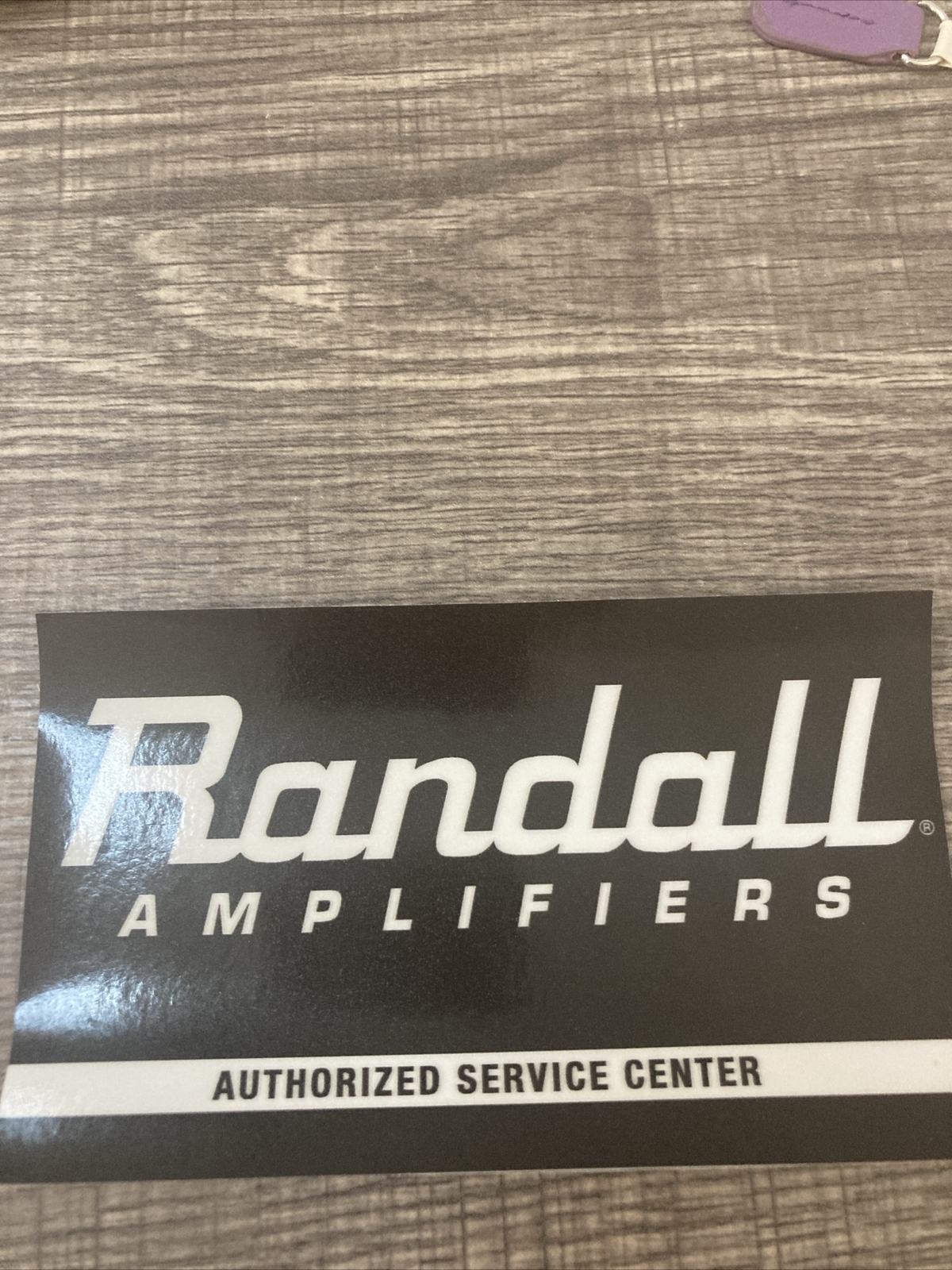 New Randall Amplifiers Authorized Service Center Window Decal Sticker