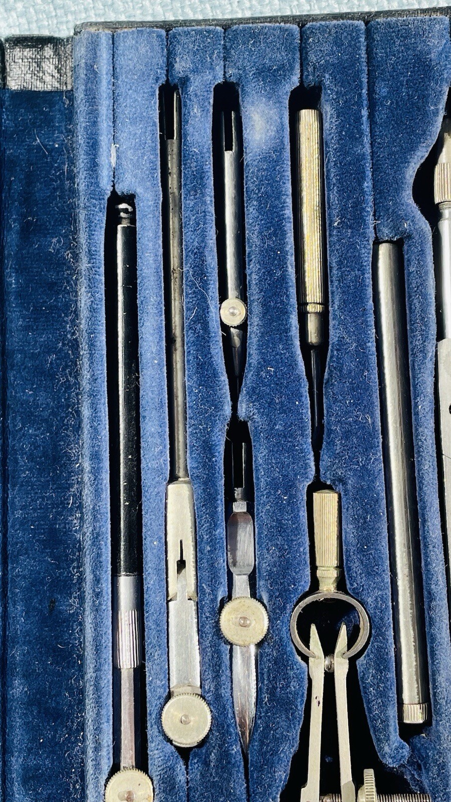 vintage technical drawing compass set By A.Clarkson&Co Excellent Condition