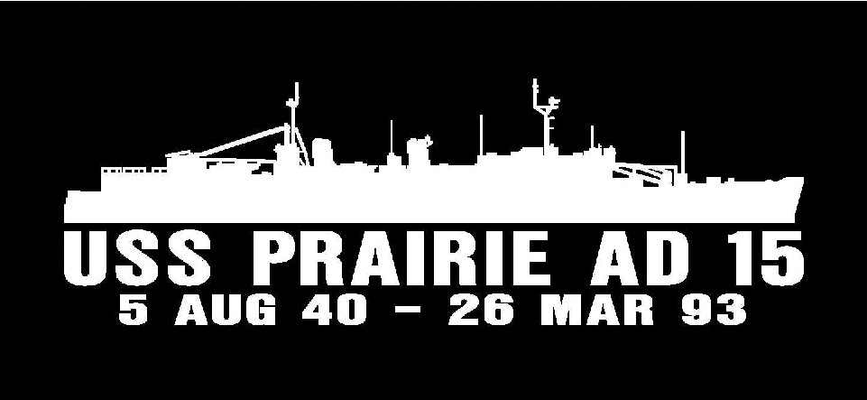 USS PARIRIE AD 15 Silhouette Decal U S Navy USN Military MADE IN U.S.A.