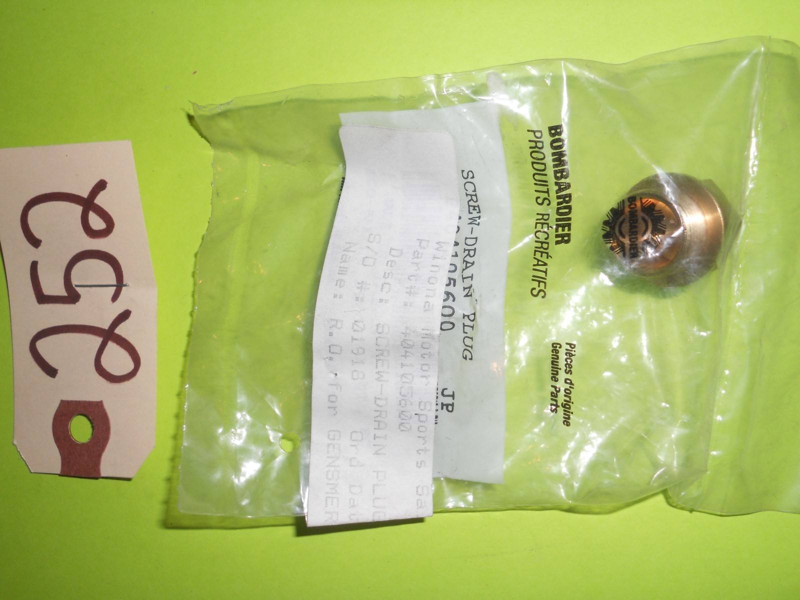 Ski Doo Mikuni Carb Screw Drain 404105600
